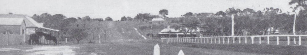 Cook St in 1896, the General Store on the left and the Hotel on the right